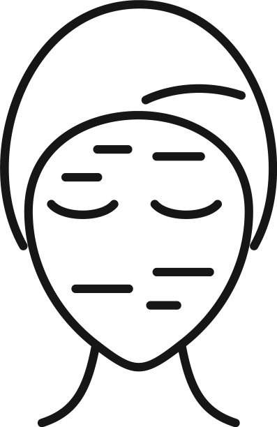 皱纹在脸上图标轮廓风格图片下载