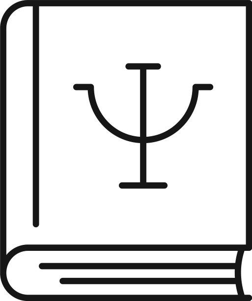 心理学书图标提纲风格图片下载