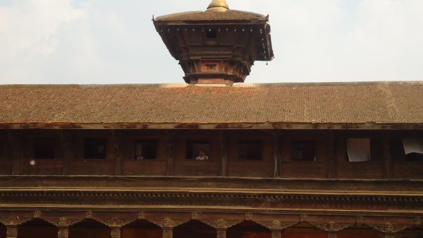 18世纪印度斋浦尔宫殿的屋顶图片下载