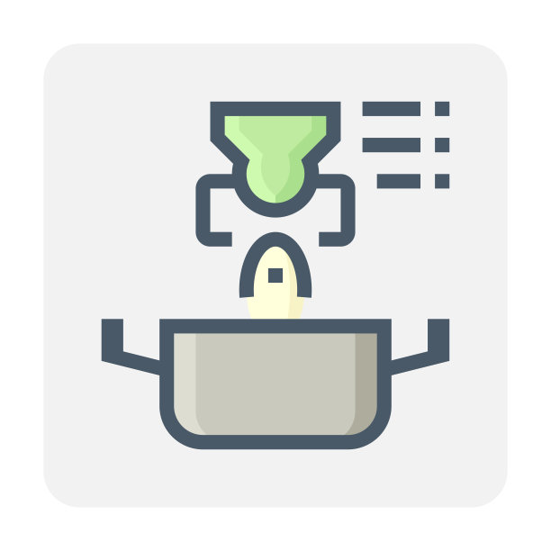 机器人烹饪矢量图标设计。48x48像素完美和可编辑的笔触。图片下载