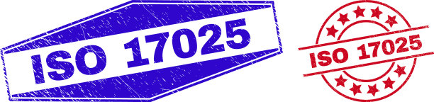 Iso 17025圆形和六角形脏印章印章图片下载