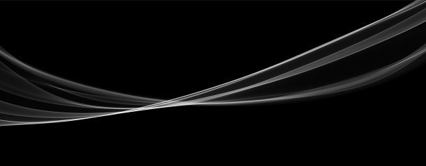 白色的抽象的波。神奇的线设计。流动曲线运动元件。氖梯度波状照明。图片下载