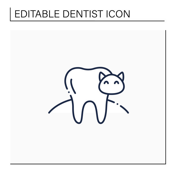 兽医牙科线图标图片下载
