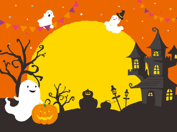 矢量插图的一个可怕的万圣节图片下载