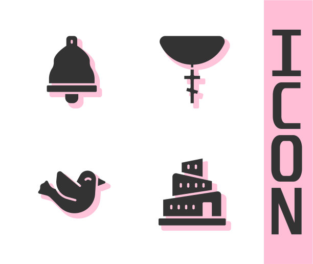 巴别塔，圣经故事，教堂钟，鸽子和图片下载