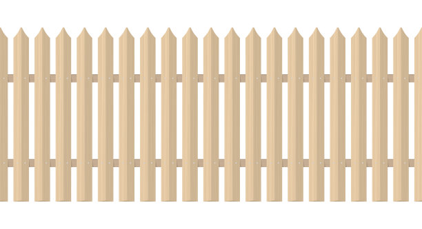无缝箭头木栅栏。3 d矢量图图片下载