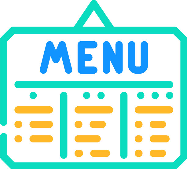 菜单食堂颜色图标图片下载