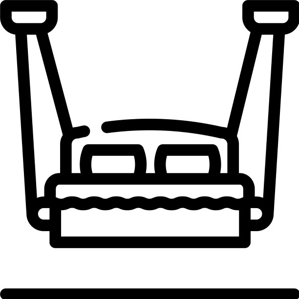 挂床家具线图标图片下载