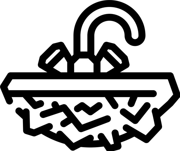 实心石洗手盆线条图标图片下载