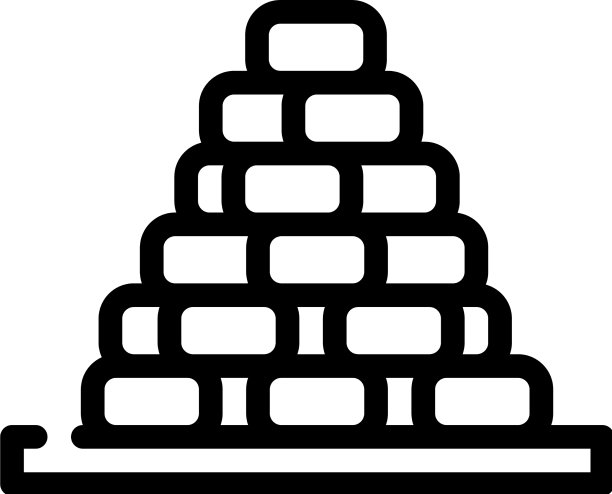 泥炭堆线条图标图片下载