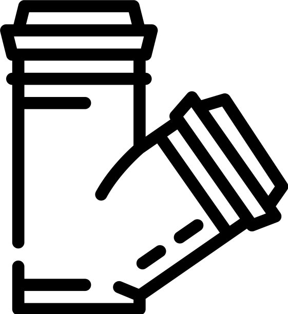 聚丙烯塑料管线条图标图片下载