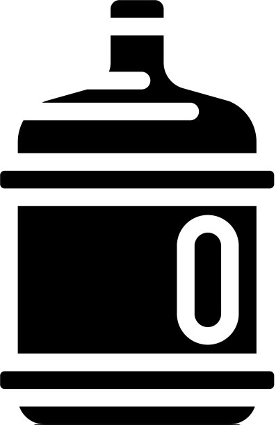 水塑瓶字形图标图片下载