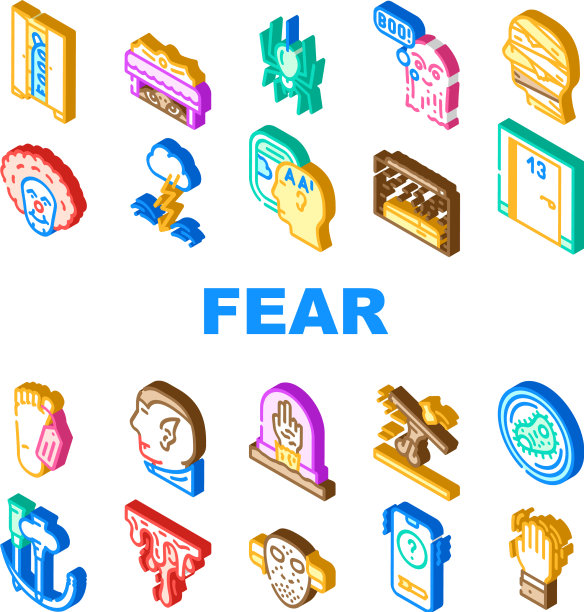 恐惧恐惧症问题收集图标设置图片下载