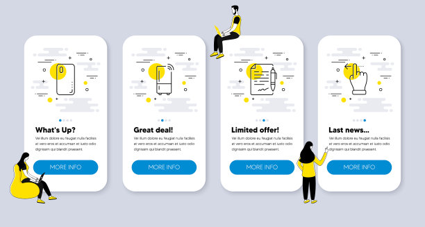 设置与智能手机相关的业务图标图片下载