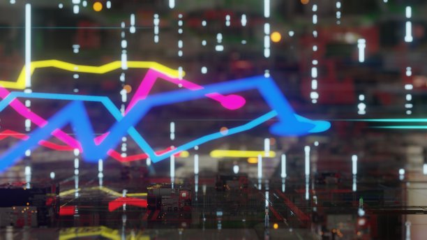 成长图表移动技术财务图表技术背景图片下载