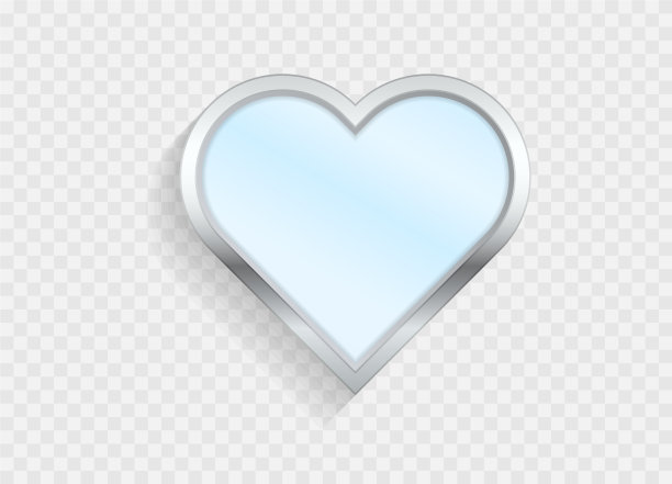 现实的空镜子反射玻璃3d图标图片下载