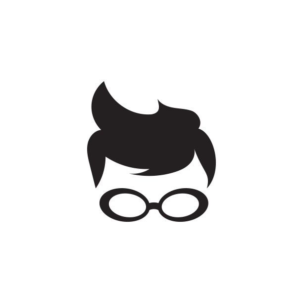 书呆子怪男孩图标设计模板插图图片下载