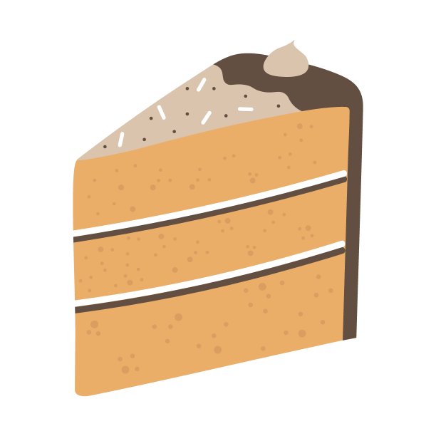 手绘巧克力蛋糕图片下载