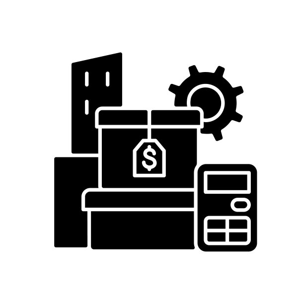 资产管理黑色glyph图标图片下载