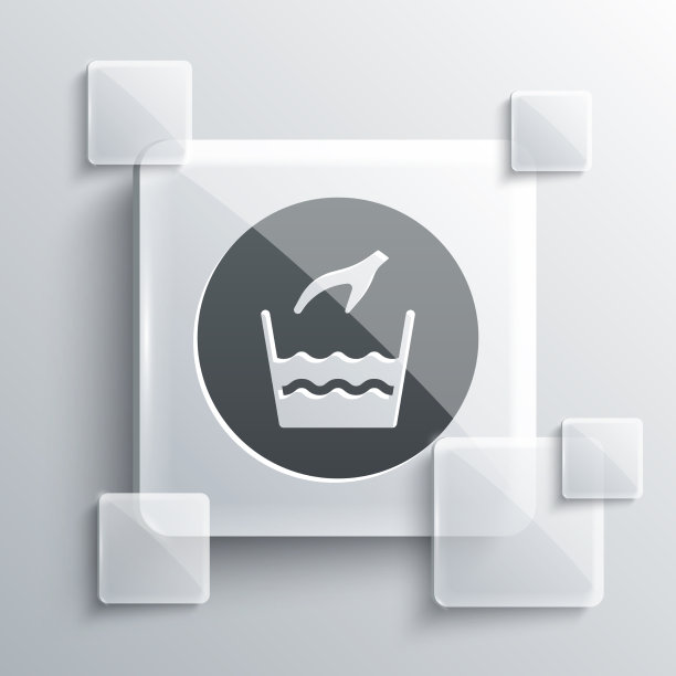 灰色手洗衣服图标隔离在灰色图片下载