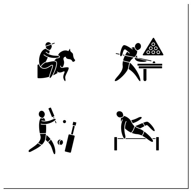 运动比赛字形图标设置图片下载