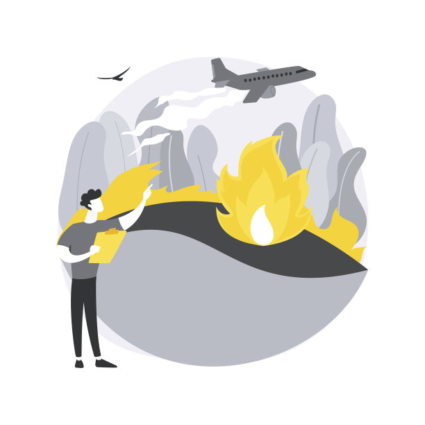 预防野火抽象概念矢量插图。图片下载