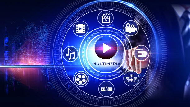 多媒体图标的概念图片下载