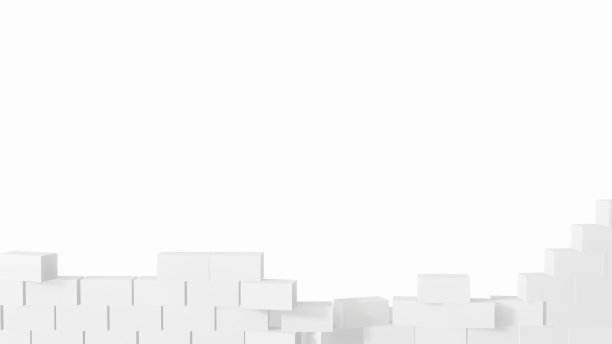 毁坏的砖墙和一个空白的空间，为一篇文章。三维演示图片下载