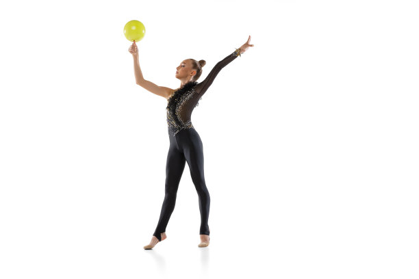 年轻的艺术体操运动员图片下载