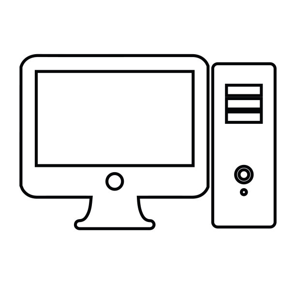电脑、台式电脑、显示器图标图片下载