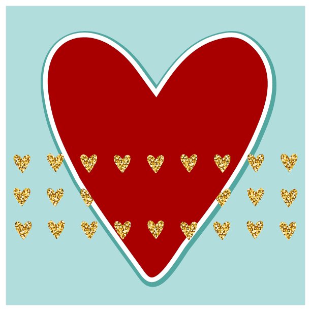 情人节闪亮贺卡图片下载