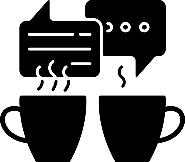 社交黑色符号图标图片下载