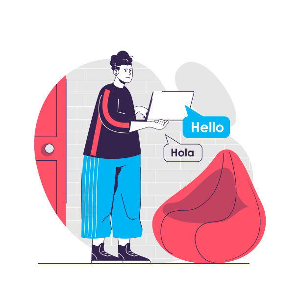 语言课程网络概念学生学习图片下载