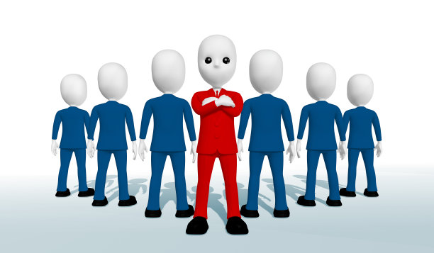 穿红色队服的人与穿蓝色队服的人心态不同。图片下载