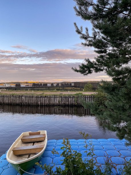 萨门海峡的日落图片下载