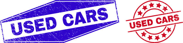 二手汽车，垃圾邮票封条，圆圈和图片下载