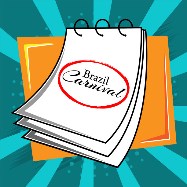 巴西狂欢节，提醒纸库存图片下载