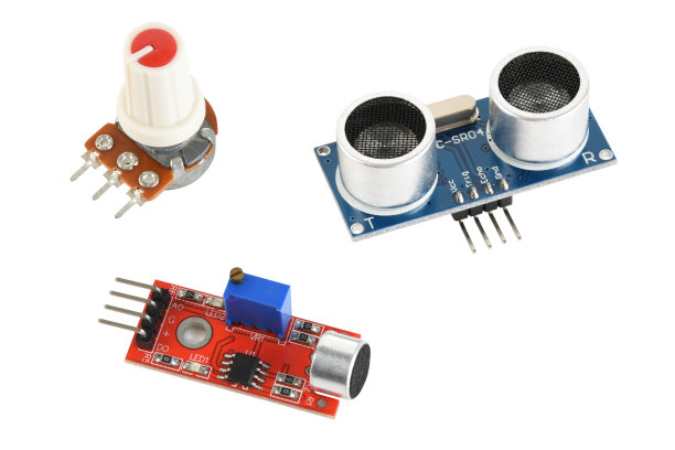 机器人编码传感器(Cipping Path)在白色背景上图片下载