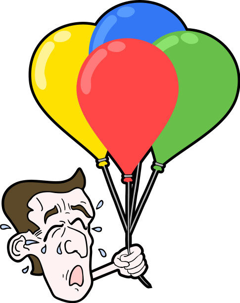 气球哭脸图片下载