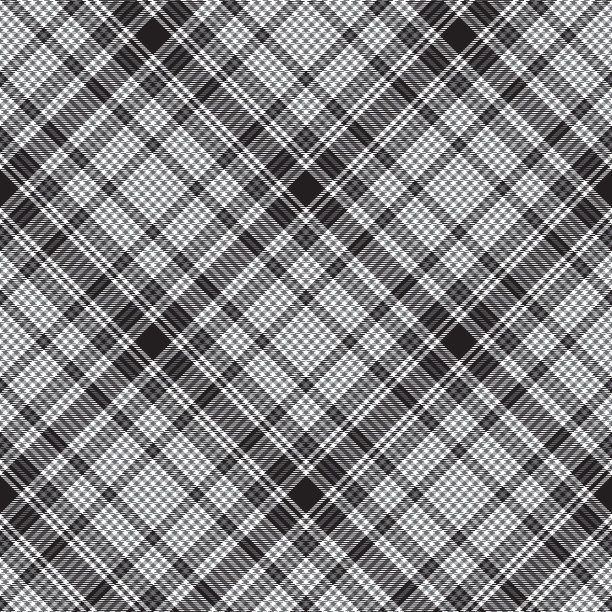 黑色和白色的chevron格子呢纹理图片下载