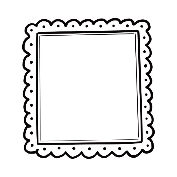 手绘框架涂鸦风格图片下载