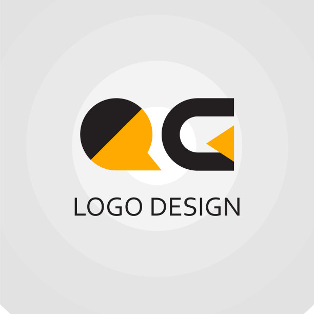 Qg字母为简单的标志设计图片下载