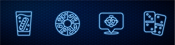 在玻璃维生素中设置线祖母假颌图片下载