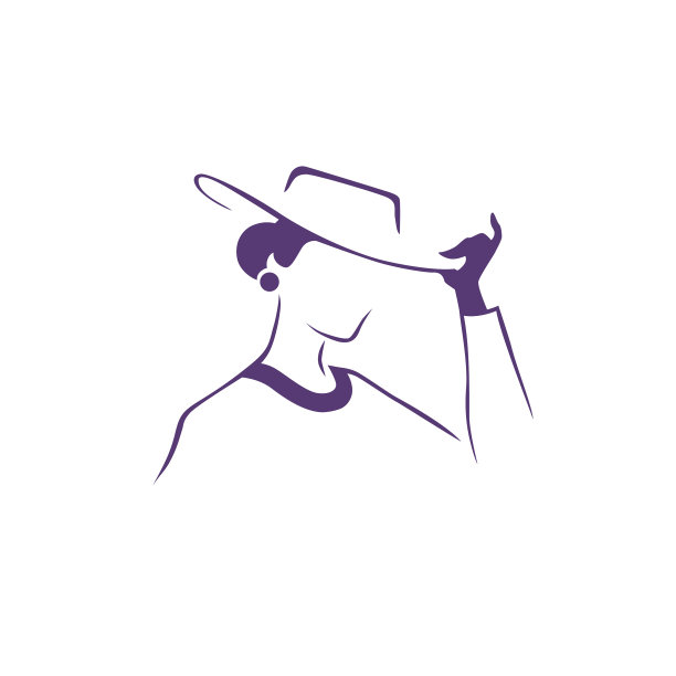 美丽的年轻女士在帽子肖像孤立图片下载