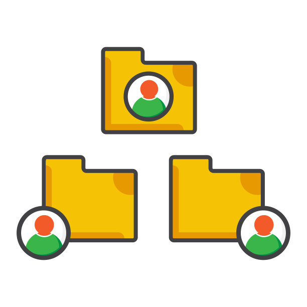 文件夹与用户图标文件文件夹平面图标图片下载