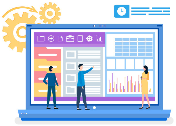 人们研究图表增长数据分析图片下载