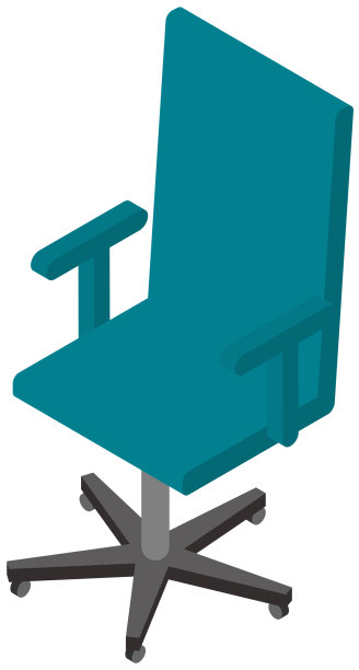 办公椅等距设计图标图片下载
