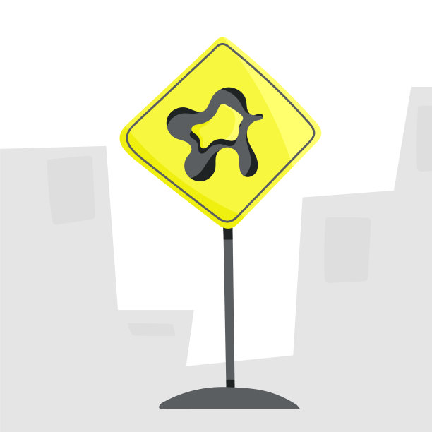 道路标志不常见的行人标志图片下载