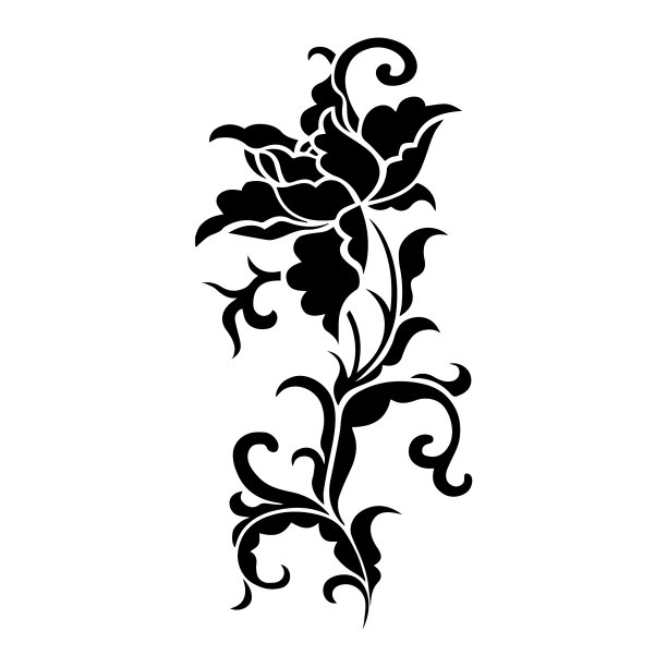 花剪纸艺术设计图片下载