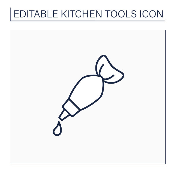 糕点袋线图标图片下载